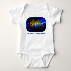 Body Mon premier Chanukkah laque Lion Menorah