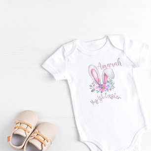 Body Mon premier costume d'aquarelle de Pâques Bunny Ea