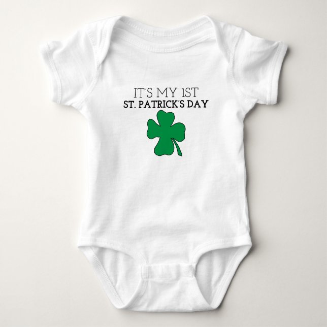 Body Mon premier graphique de la Saint-Patrick (Devant)