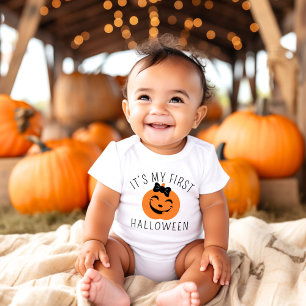 Body Mon premier Halloween Bonne fille Citrouille