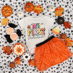 Body Mon premier Halloween Citrouille Fantôme Groovy Mi