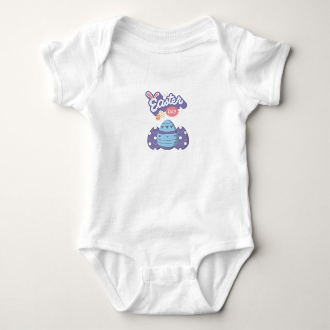 Body Mon premier maillot de bébé de Pâques - Oeuf adora (Devant)