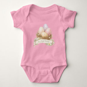Body Mon premier Pâques T-Shirt Nid d'oeufs de Pâques