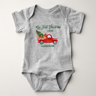 Body Mon premier Sucre de canne de Camion Rouge Noël g