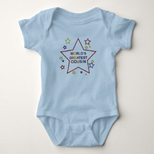 Body Mondes plus grand Star Cousin Blue Infant Creeper