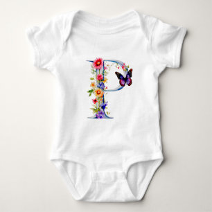 Body Monogramme Papillon Belle Fleur Sauvage