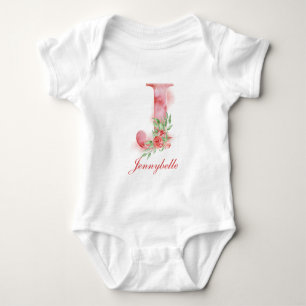 Body Monogramme Personnalisé De Nom Personnalisé Bo