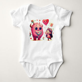Body Monstre Rose tout-petit