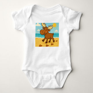 Body Moose Tracks dans le sable - T-shirt de plage sinc