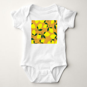 Body Motif citron simple, arrière - plan orange.
