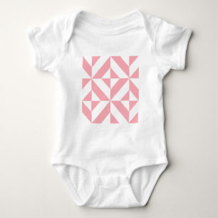 Body Motif de cube géométrique Melon rose