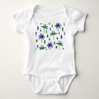 Motif de la marine Blue Green Palm