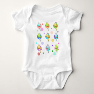 Body Motif de perruches et de pois