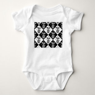 Body Motif Doodle Harlequin à ananas Stylisé