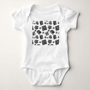 Body Motif ethnique noir maya