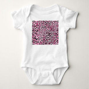 Body Motif Léopard Blanc Rose.