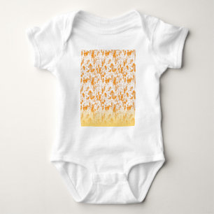 Body Motif textile avec orange et gol vibrants