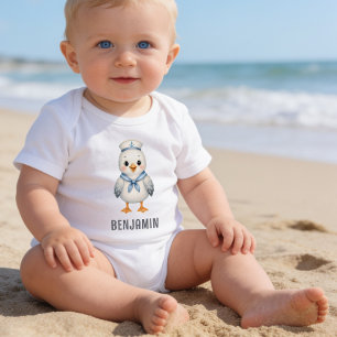 Body Mouette bébé mignonne personnalisée