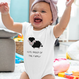 Body Mouton Mignon de la Famille Bébé Amusant 