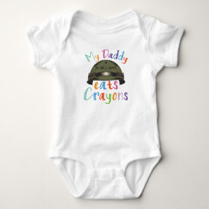 Body My Daddy Eats Crayons - Armée Militaire