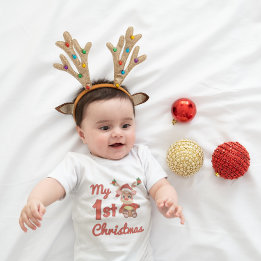 Body My First Christmas - Cute Reindeer
