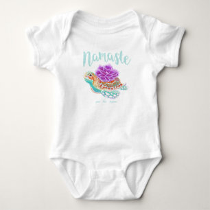 Body Namaste Yoga Sea Turtle Baby Bodysuit bébé