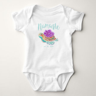 Body Namaste Yoga Sea Turtle Baby Bodysuit bébé