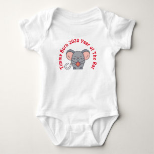 Body Né 2020 Chinese Year Rat - Personnalisé Baby
