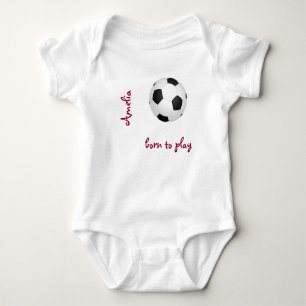 Body Né pour jouer au football de football Personnalis