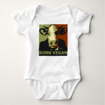 Né Vegan Camo Pop Art Cow Baby Jumper