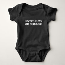 Néanmoins Elle Persistait Baby Bodysuit