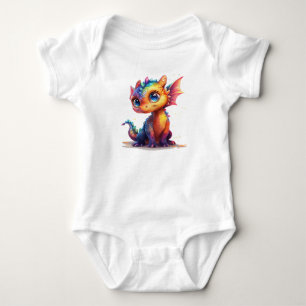 Body Neon Baby Dinosaur - Retro 80s Inspiré Dino Design