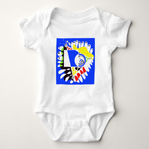 Body Nid d'oiseau - Royal Blue White