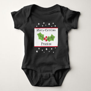 Body Noël personnalisé Holly & Berries