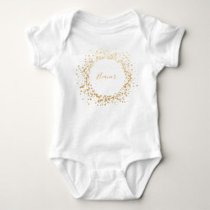 Body Noir Gris Ombré Gold Confettis Personnalisé