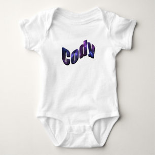 Body Nom Cody fait de nuages de nébuleuse bleue,