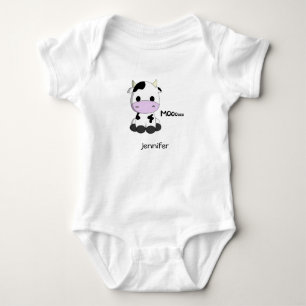 Body Nom de bande dessinée de vache à kawaii de béb