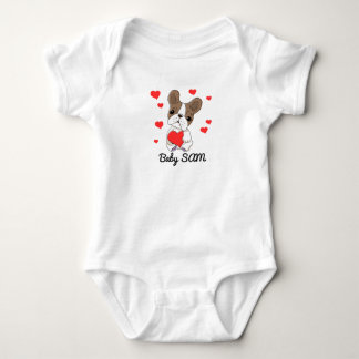 Body Nom de bébé Coeur de chien