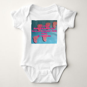 Body Nom de la fille du bébé et combinaison du corps d'