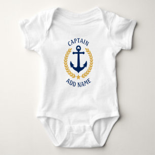 Body Nom du bateau Capitaine Ancre Gold Laurel Feuille 