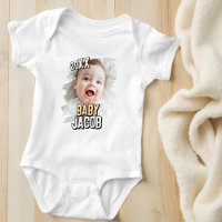 Nom du bébé Moderne Simple Grunge Personnalisé Pho