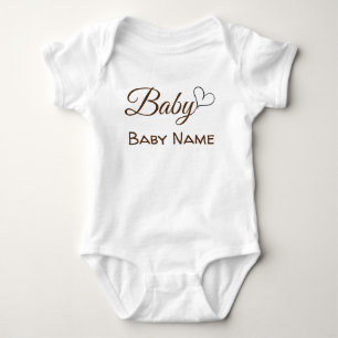 Body Nom du bébé personnalisé Faire-part de grossesse b