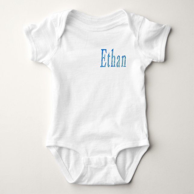 Body Nom Ethan étoilé bleu (Devant)