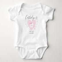 Nom personnalisé Baby Girl First Tooth Outfit