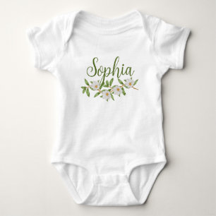 Body Nom personnalisé Bébé Révéler Fille Nature Flowal