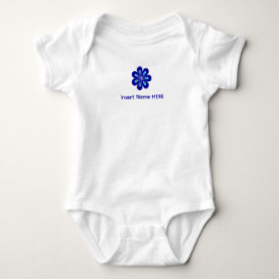 Body Nom personnalisé Bleu Floral Evil Eye 4 Bonne Chan