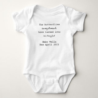 Body Nom personnalisé Faire-part Bodysuit bébé