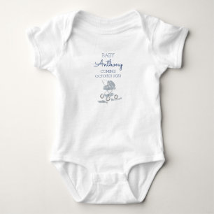 Body Nom personnalisé Faire-part poussette bébé