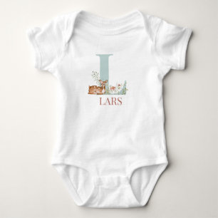 Body Nom personnalisé Lettre initiale L Bébé Bodysuit