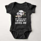 Nom personnalisé Ma grande tante m'aime Bébés pand